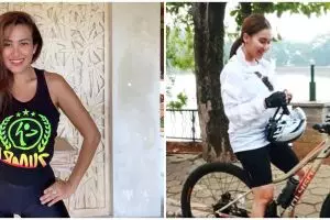 Gaya 10 pedangdut cantik saat olahraga, pamer body goals