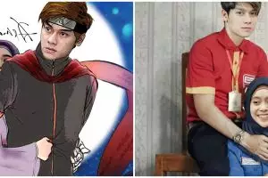 10 Foto editan lucu Lesty Kejora dan Rizky Billar, bikin baper