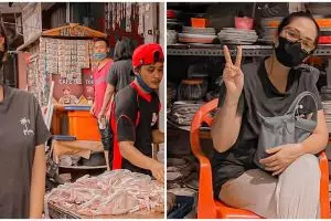 15 Momen Ussy Sulistiawaty kalap belanja di pasar, habis jutaan rupiah