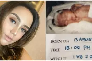 8 Potret masa kecil Salmafina Sunan, saat lahir bobotnya 1,2 kg