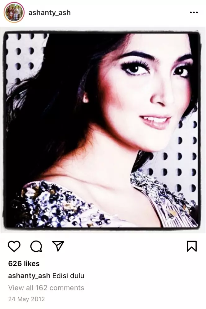 Postingan pertama penyanyi cantik di Instagram Instagram