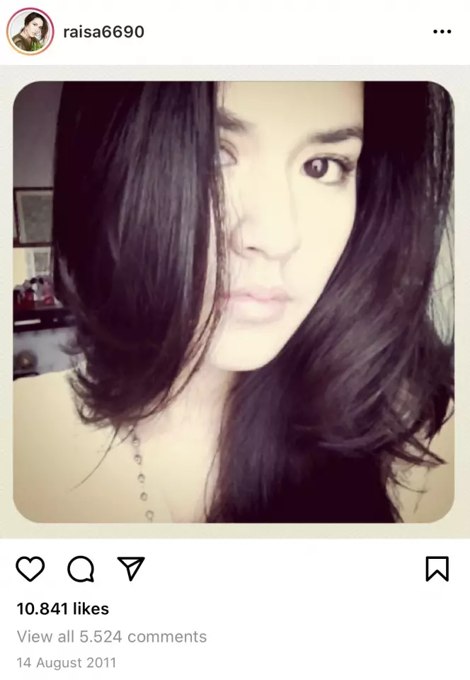 Postingan pertama penyanyi cantik di Instagram Instagram