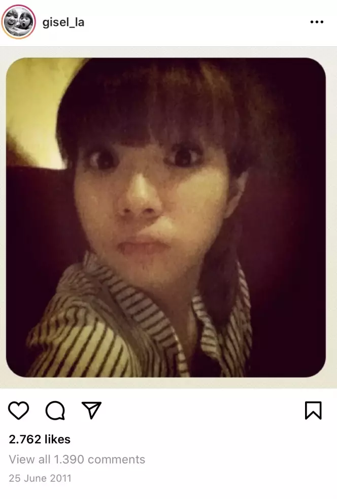 Postingan pertama penyanyi cantik di Instagram Instagram