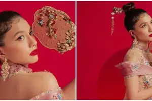 10 Gaya pemotretan Cassandra Lee bertema Imlek, anggun dan memesona