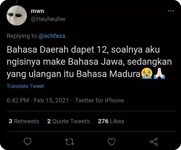 Curhat nilai terjelek di sekolah © Twitter