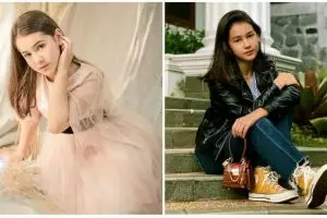 8 Gaya pemotretan Sandrinna Michelle dalam berbagai tema, memesona