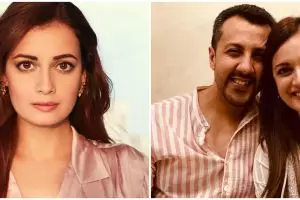 7 Potret pernikahan artis Bollywood Dia Mirza kedua kalinya, meriah
