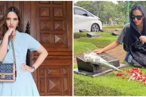 Ziarah ke makam ayah, ini curhat Nia Ramadhani soal peran orang tua
