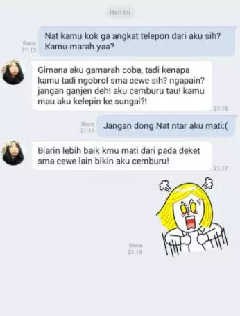 chat cemburu berlebihan Berbagai sumber