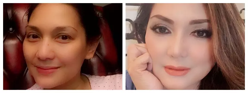 Potret penyanyi usia 50-an tanpa makeup © Instagram Potret penyanyi usia 50-an tanpa makeup © Instagram