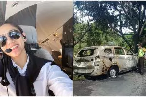Cerita Athira Farina kecelakaan saat liburan hingga mobil terbakar