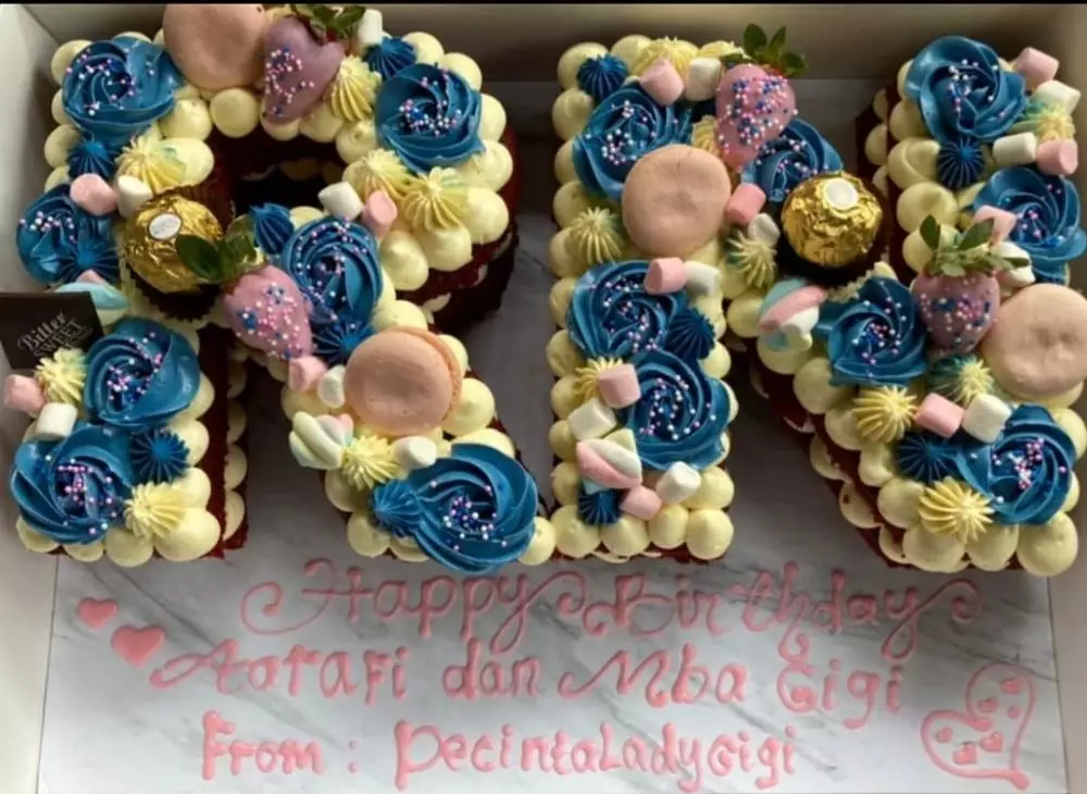 kue ultah Raffi Nagita © 2021 brilio.net