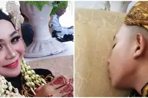 Viral pendamping pengantin tertidur pulas di pelaminan