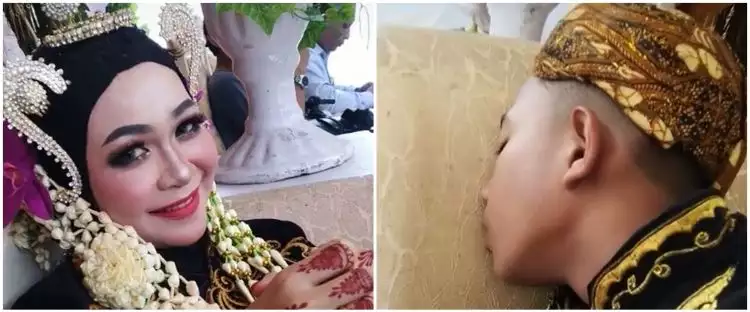 Viral pendamping pengantin tertidur pulas di pelaminan