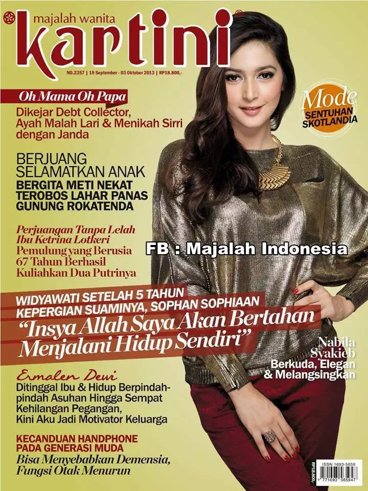 Nabila Syakieb jadi cover majalah © 2021 brilio.net