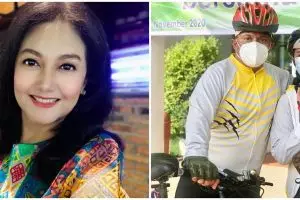 10 Gaya Bella Saphira sepedaan, penampilan naturalnya curi perhatian