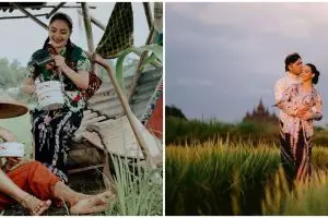 Gaya pemotretan 8 pasangan seleb saat di sawah, romantis abis