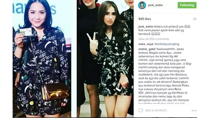 Beda gaya Nagita Slavina dan Ayu Ting Ting © 2021 brilio.net Beda gaya Nagita Slavina dan Ayu Ting Ting © 2021 brilio.net