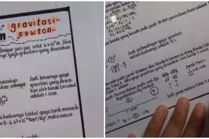 Tulisan tangan pelajar ini rapi bak ketikan komputer, tuai kekaguman