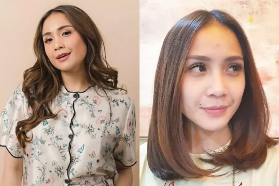 Seleb sebelum dan sesudah potong rambut © Instagram