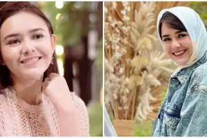 Wajah Amanda Manopo terpampang di baliho, potretnya kocak