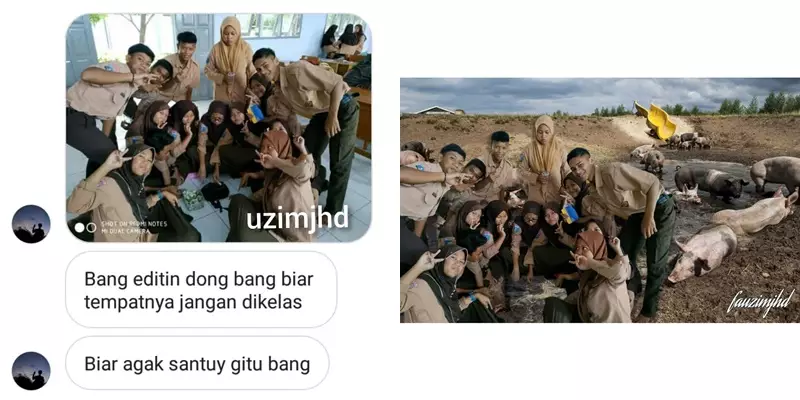 minta edit background kocak © Instagram