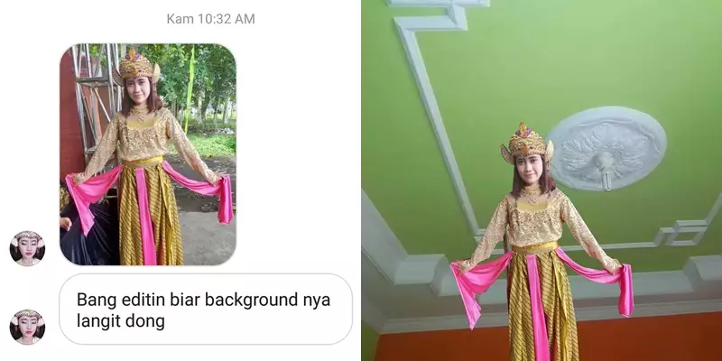 minta edit background kocak © Instagram