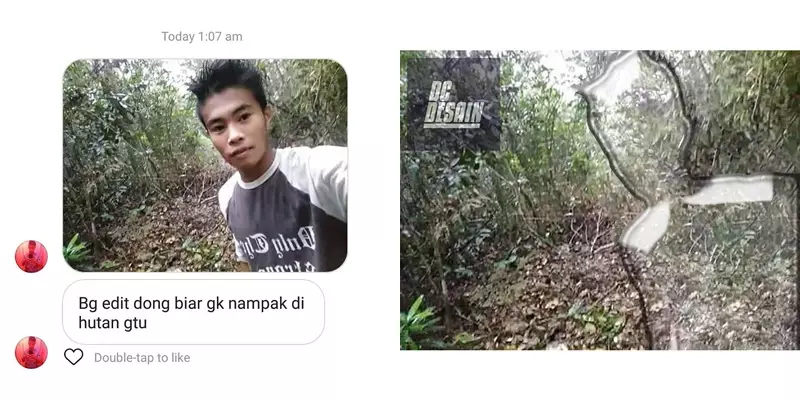 minta edit background kocak © Instagram