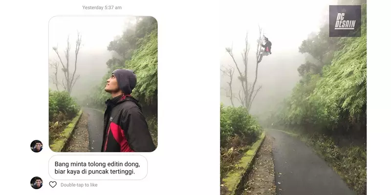 minta edit background kocak © Instagram