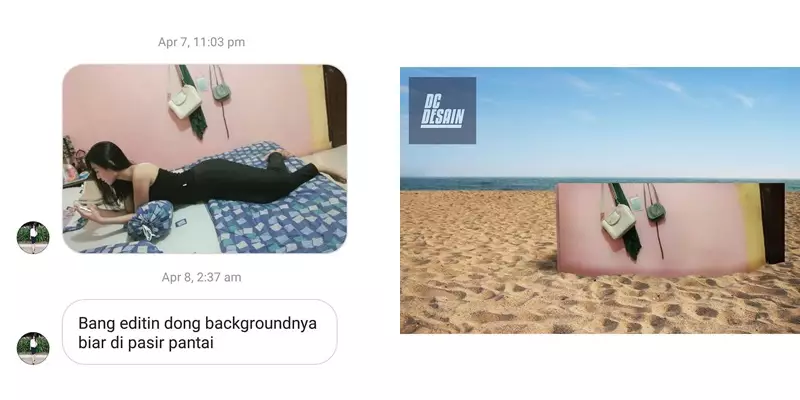 minta edit background kocak © Instagram