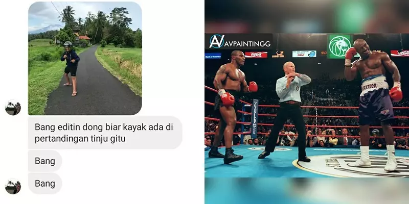 minta edit background kocak © Instagram