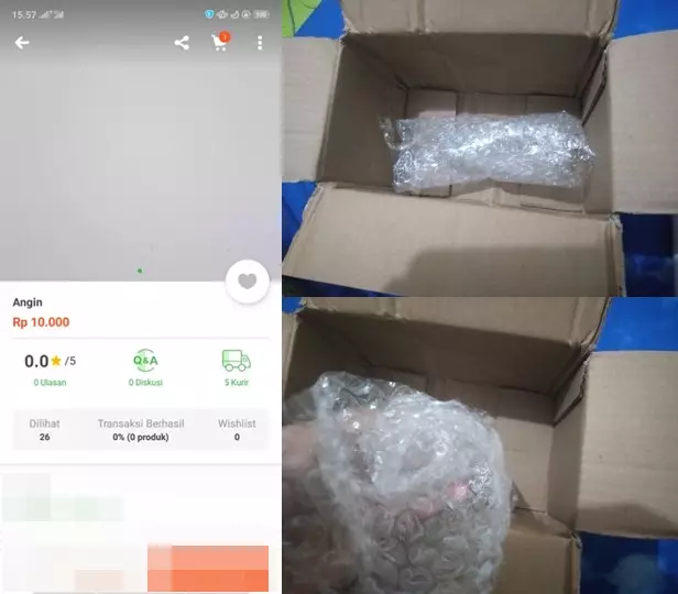 jualan barang aneh di olshop Berbagai sumber