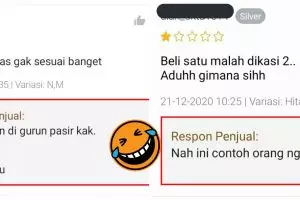 10 Respons penjual di review bintang satu, bikin senyum ngelus dada