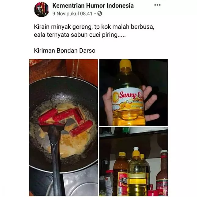 momen sedang masak yang apes Berbagai sumber