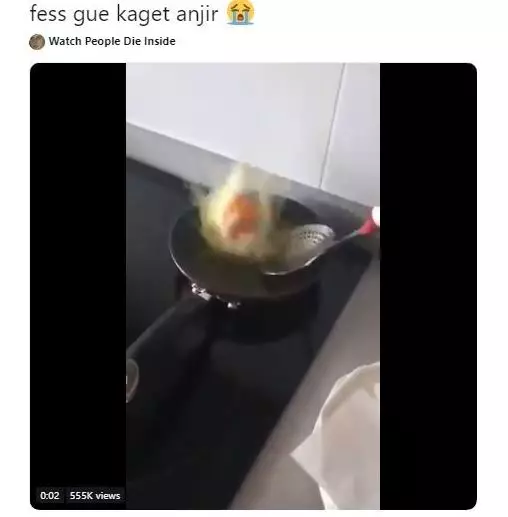 momen sedang masak yang apes Berbagai sumber