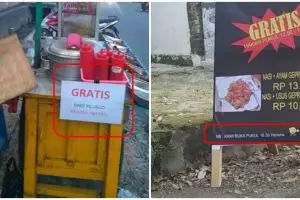 13 Promo makanan gratis ini lucunya bikin senyum dan garuk kepala