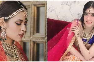 Pesona 10 seleb berdandan bak bintang Bollywood, memesona