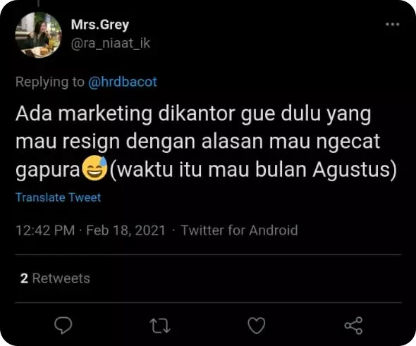 Alasan absurd berhenti kerja  © berbagai sumber