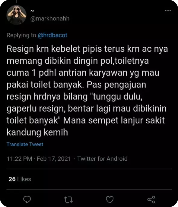 Alasan absurd berhenti kerja  © berbagai sumber