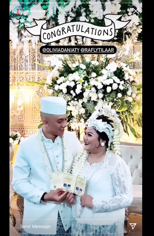 Momen pernikahan Olivia anak Nia Daniaty © 2021 brilio.net Momen pernikahan Olivia anak Nia Daniaty © 2021 brilio.net