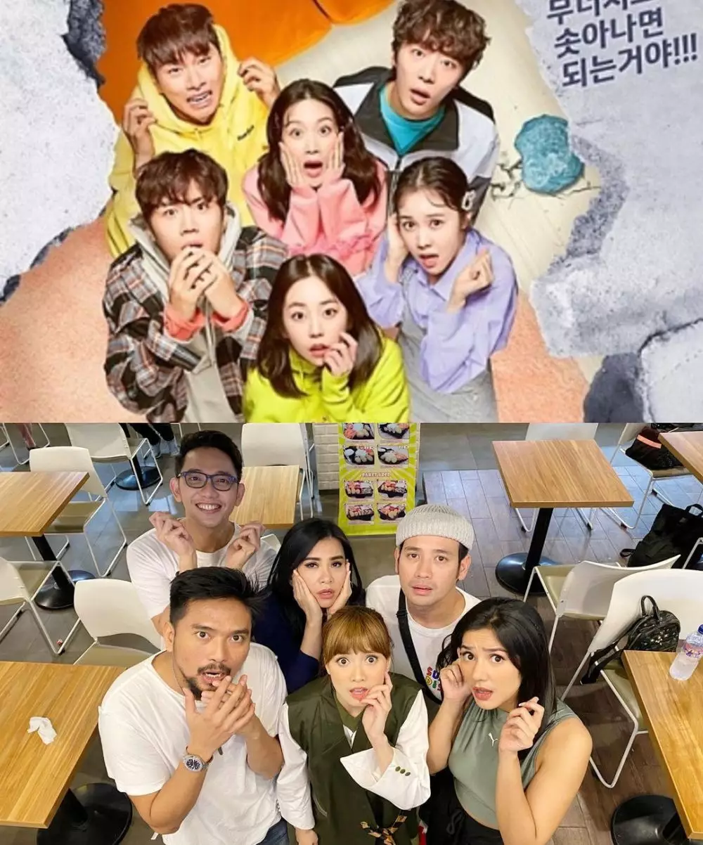 Chika Jessica tiru poster drakor © Instagram