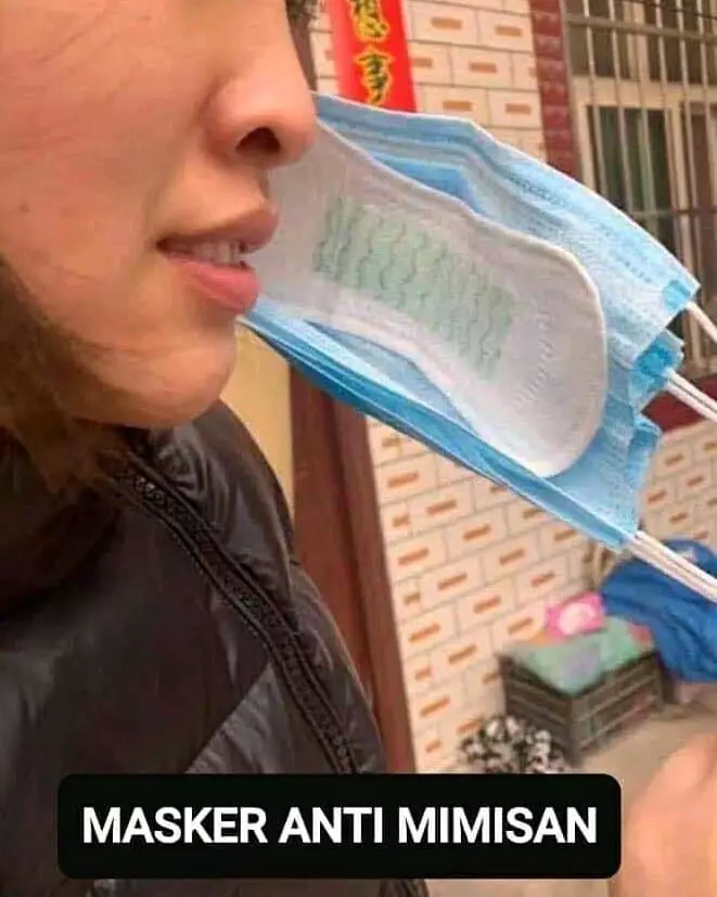 Kreasi masker nyeleneh © 2021 brilio.net Kreasi masker nyeleneh © 2021 brilio.net