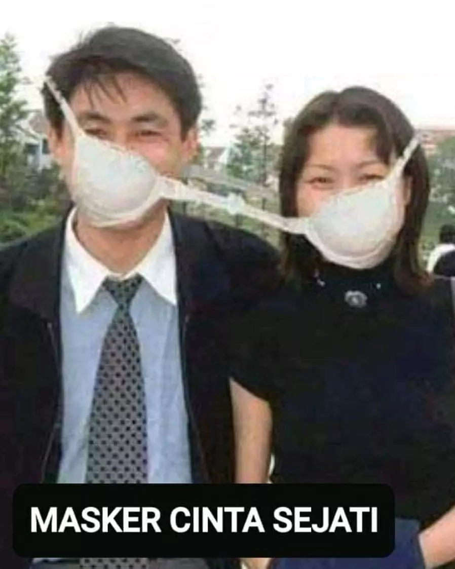 Kreasi masker nyeleneh © 2021 brilio.net Kreasi masker nyeleneh © 2021 brilio.net