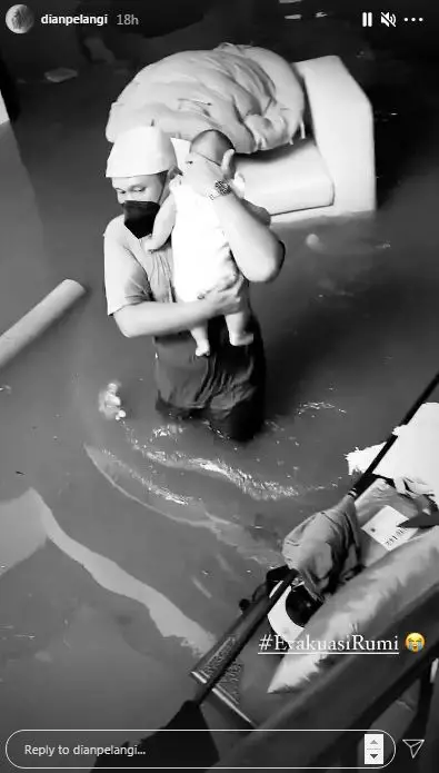 Potret rumah seleb terdampak banjir Instagram © 2021 brilio.net