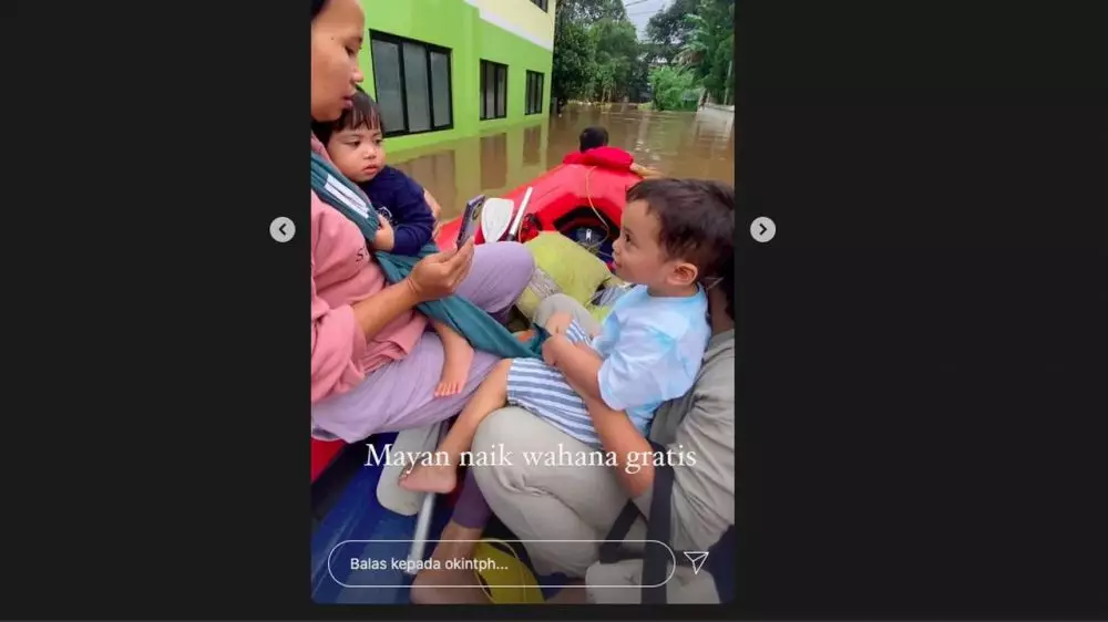 Potret rumah seleb terdampak banjir Instagram © 2021 brilio.net