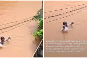 Kisah perjuangan ojol antar pesanan saat banjir ini tuai simpati