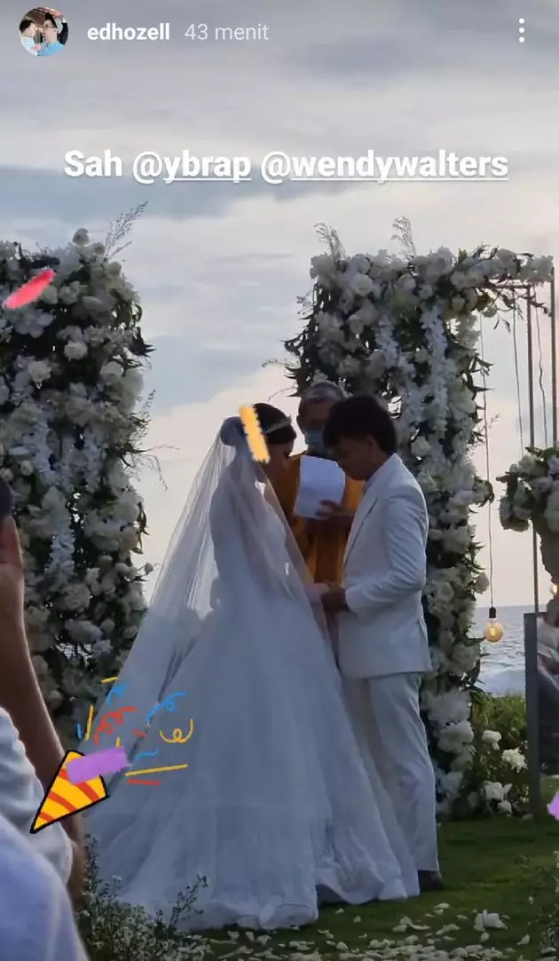 nikahan reza dan wendy © Instagram nikahan reza dan wendy © Instagram