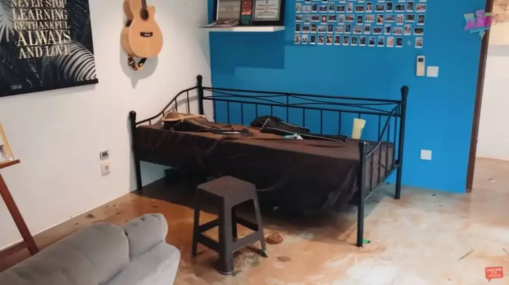 rumah Irish Bella usai surut © YouTube