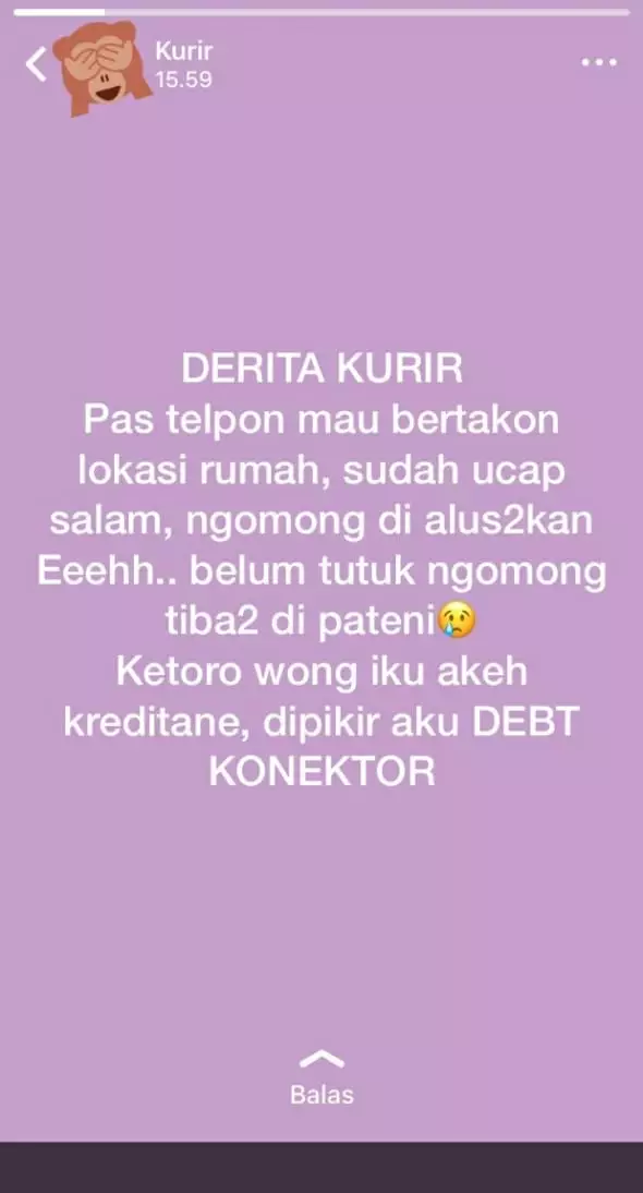 Momen apes kurir antar paket © Twitter Momen apes kurir antar paket © Twitter