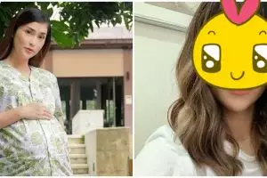 8 Pesona Eva Anindita usai lahiran, tampil beda dengan rambut poni